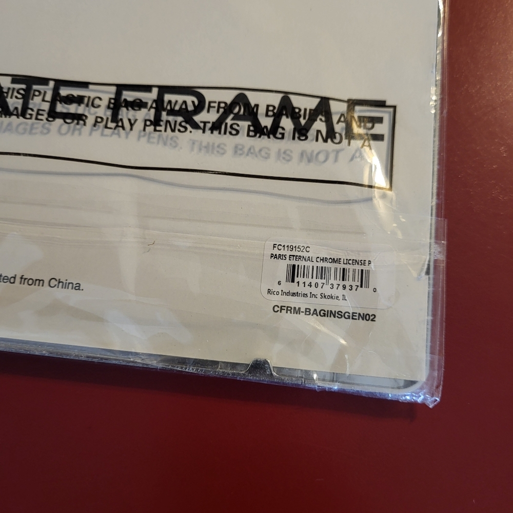 NEW Rico Paris Eternal License Plate Frame - Picture 9 of 12
